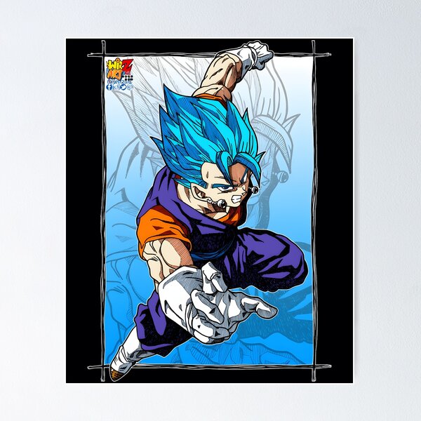 Vegito Blue and Gogeta Blue Wallpaper Poster Canvas