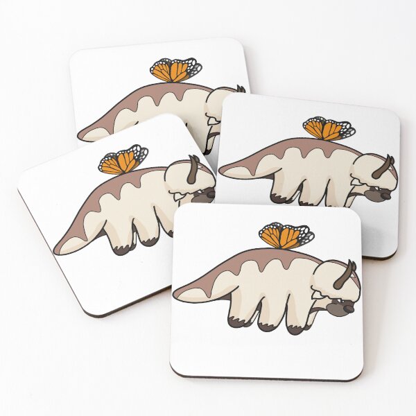 Item preview, Flying Appa with small butterfly wings, Avatar the Last Airbender designed and sold by RoeHasArt.