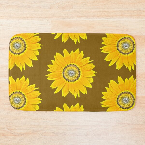 Item preview, Sunflower Photograph Bright Colors - brown background designed and sold by Louise-Mae.