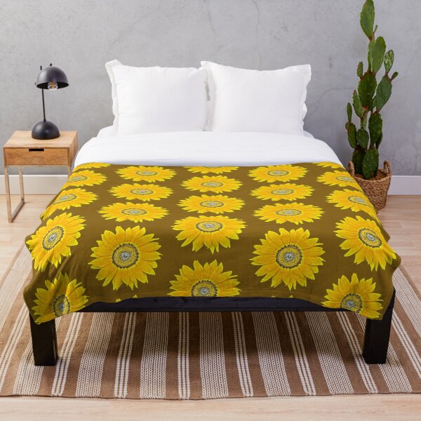Item preview, Sunflower Photograph Bright Colors - brown background designed and sold by Louise-Mae.