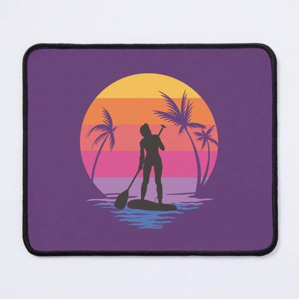 Item preview, SUP Dog Stand Up Paddle Board Paddling Girl designed and sold by MrEddie10.