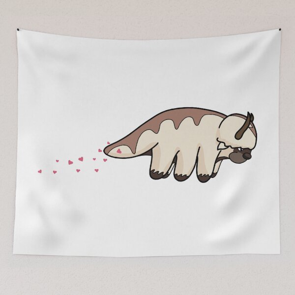 Item preview, Flying Appa with hearts, Avatar the Last Airbender designed and sold by RoeHasArt.