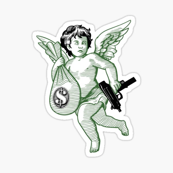 One room angel Sticker for Sale by Nibu-i