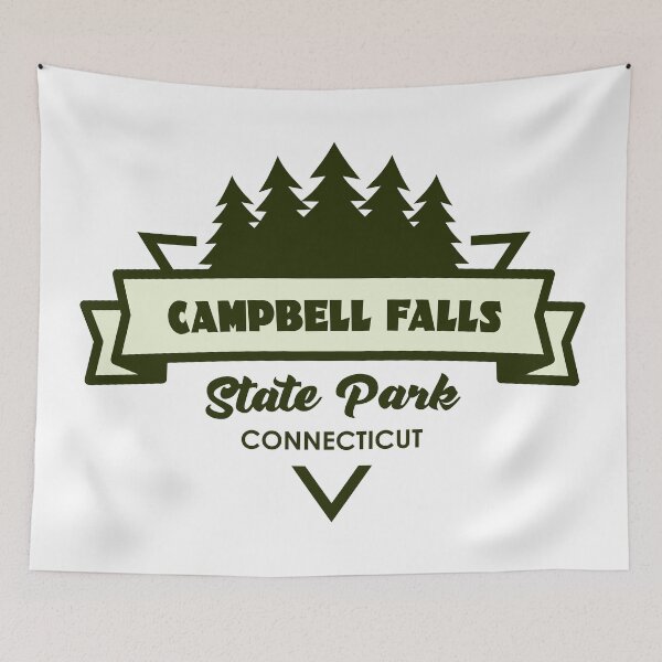 Item preview, Campbell Falls State Park Connecticut Trees And Ribbon designed and sold by bivenart.