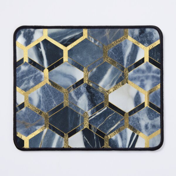 Item preview,  marble navy and white.Agate Gold Glitter designed and sold by SuraSu.