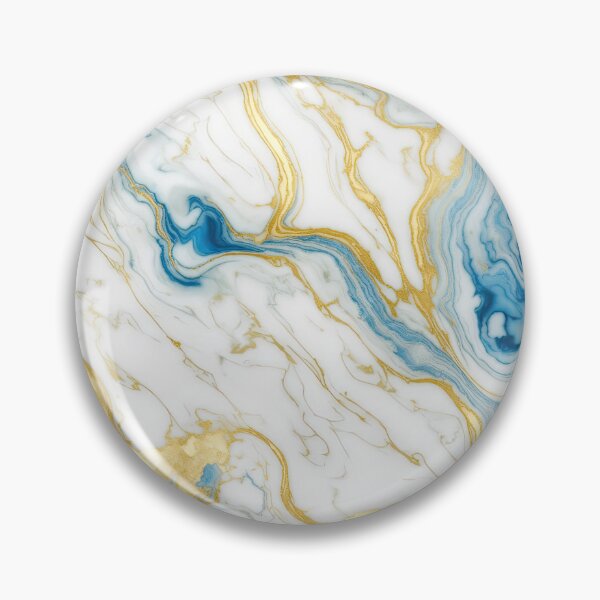 Item preview, Swirls of marble or the ripples gold and blue ink like agate designed and sold by ArtyBuys.