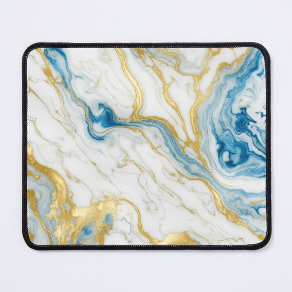 Item preview, Swirls of marble or the ripples gold and blue ink like agate designed and sold by ArtyBuys.