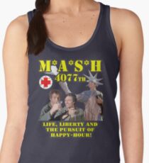 MASH 4077 Life, Liberty and the Pursuit of happy hour Women's Tank Top