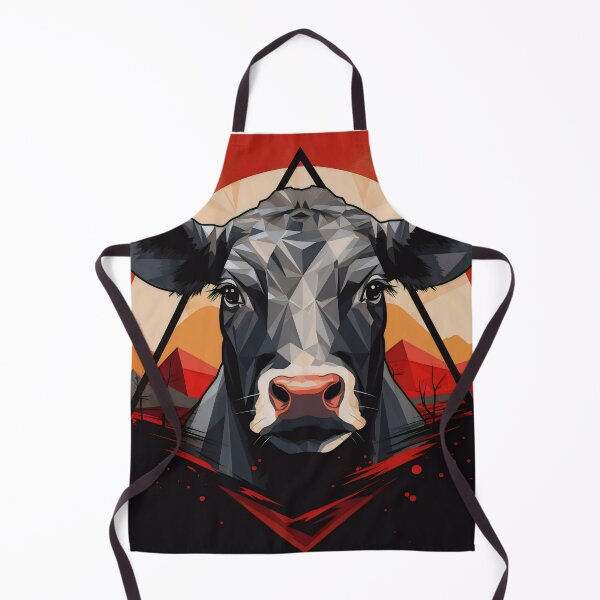 Aperçu de l'œuvre Grâce Bovine Géométrique créée et vendue par TheFrenchVegan.