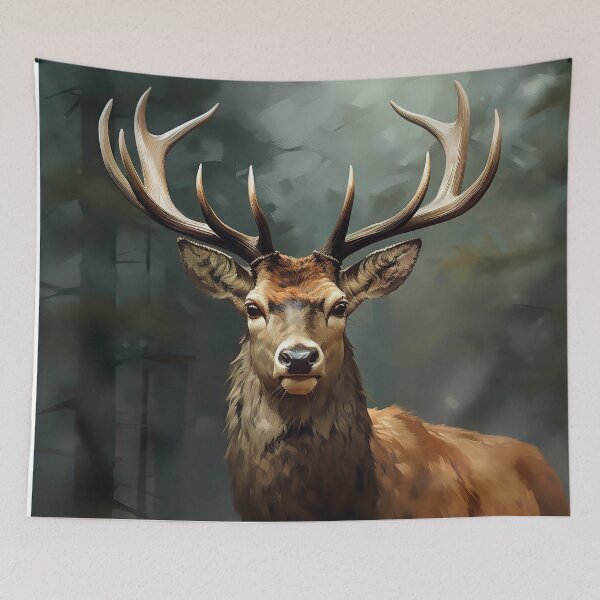 Item preview, Realistic deer painting close up designed and sold by Inktown.