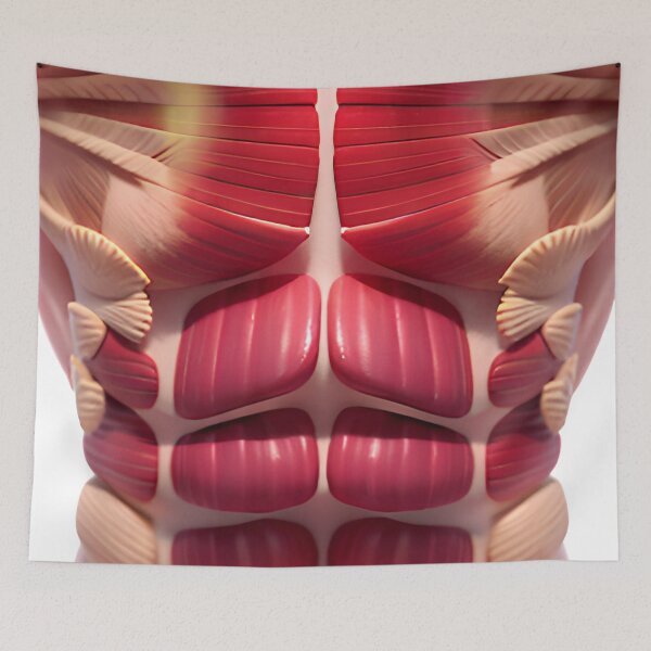 Item preview, Striated  Six pack and abs  designed and sold by Glenbobagins.