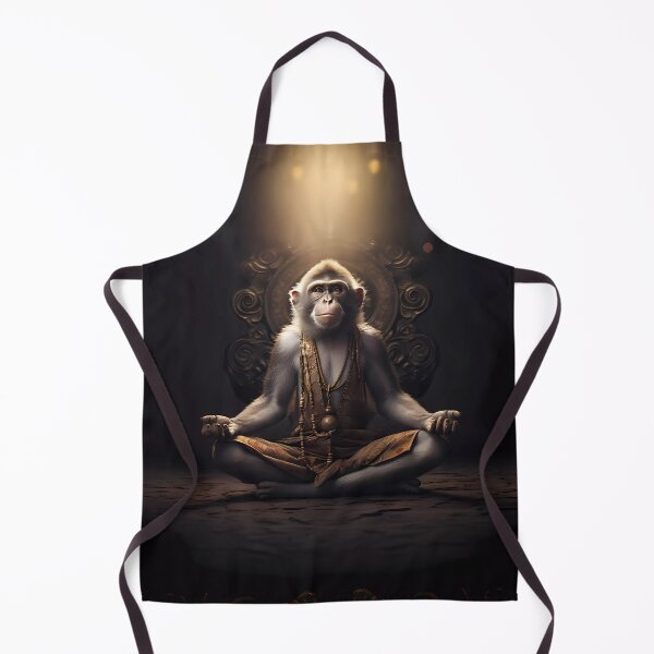 Item preview, monkey meditation designed and sold by the99thstudio.