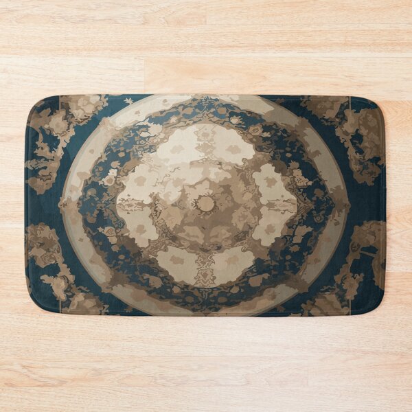 Item preview, Symmetrical Baroque Masterpiece: Close-Up Rug Illustration  designed and sold by AFUNARTZ.