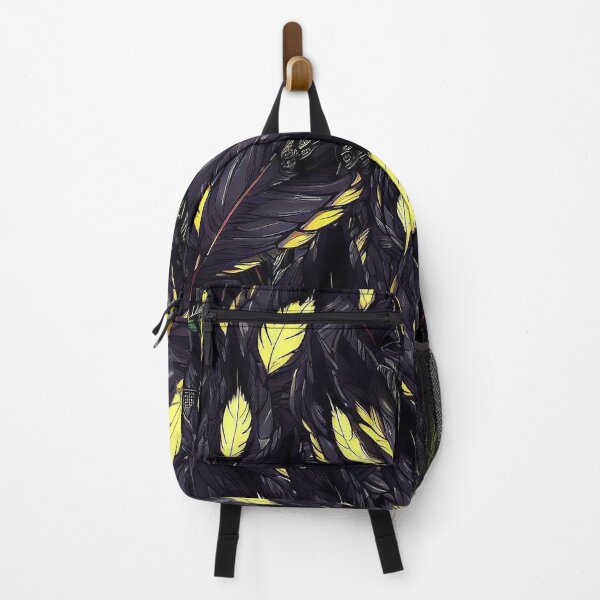 Item preview, Retro feathers Yellow and black pattern designed and sold by TomFrontierArt.