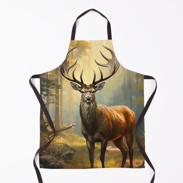 Item preview, deer in forest scenery painting designed and sold by Inktown.