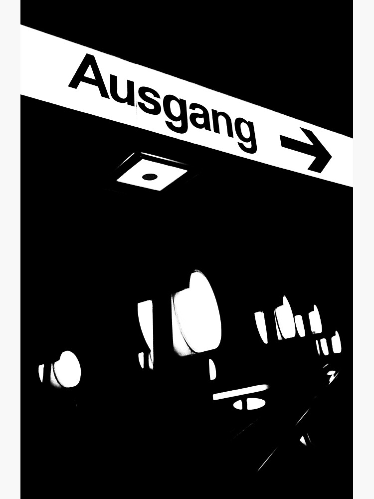 Thumbnail 3 of 3, Sticker, Berlin | Ausgang designed and sold by StudioDestruct.