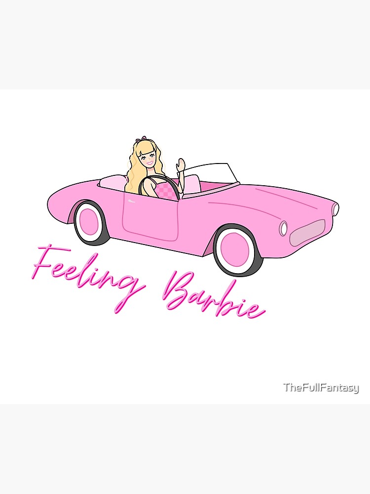 Lamina artistica for Sale con la obra Sintiendo el coche de Barbie de TheFullFantasy Redbubble