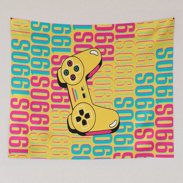 Item preview, 1990s retro design 3 - OG Yellow Background designed and sold by PunjabanJatti.