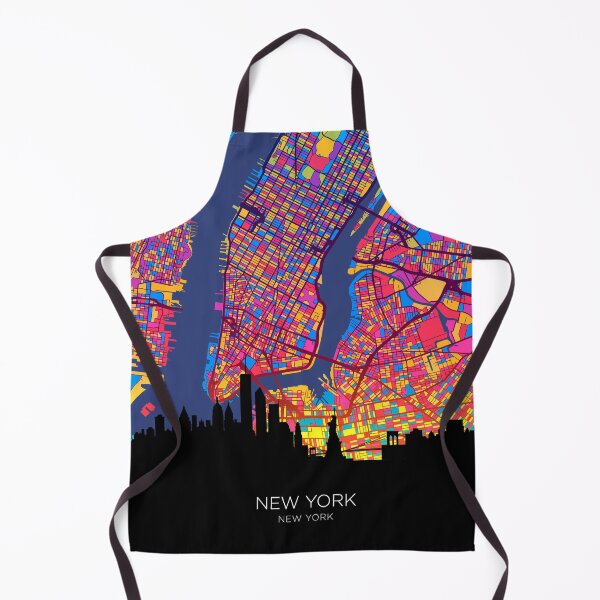 Item preview, New York United States Skyline Map designed and sold by ArtPrints.