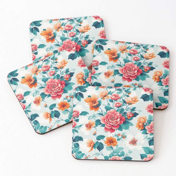 Item preview, Copy of colorful floral trees abstract soft paint Japanese style unique designed and sold by mowafak younis.