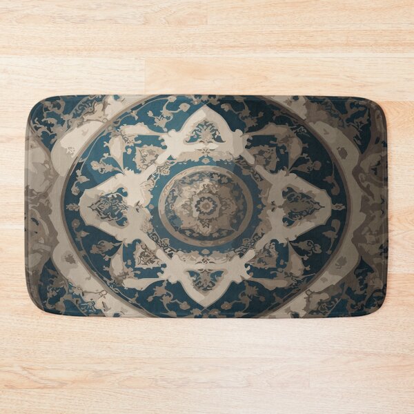 Item preview, Symmetrical Baroque Masterpiece: Close-Up Rug Illustration  designed and sold by AFUNARTZ.