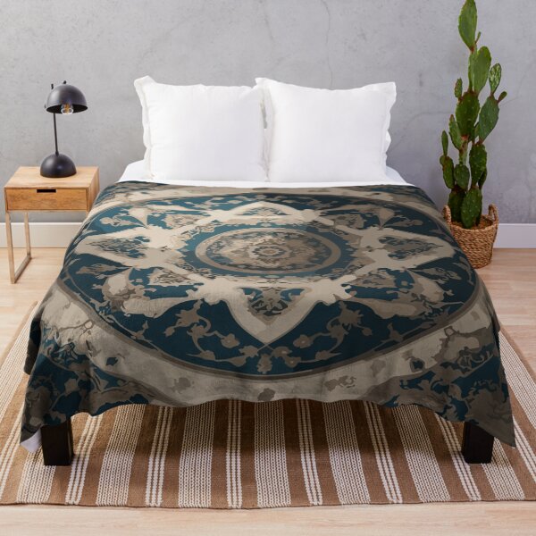 Item preview, Symmetrical Baroque Masterpiece: Close-Up Rug Illustration designed and sold by AFUNARTZ.