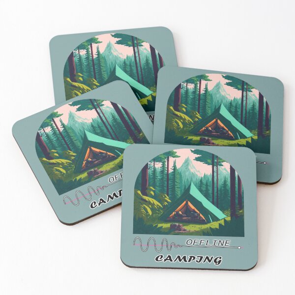 Item preview, "Offline Camping" - graphic by BabeMonetArt designed and sold by MoxyMermaid.