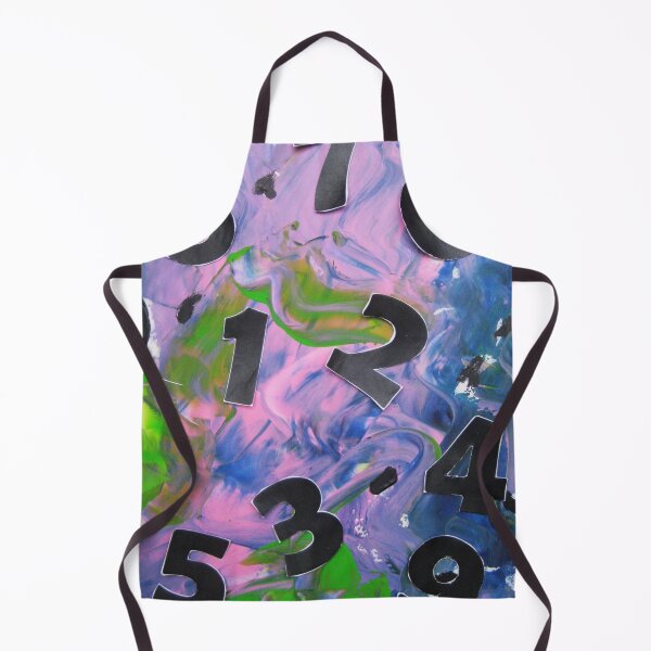 Item preview, Abstract pattern numbers game pink green black blue turquoise designed and sold by G-M-Designs.