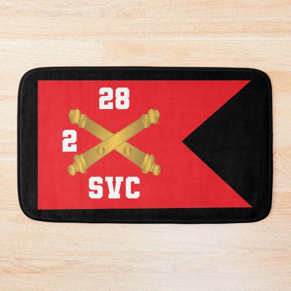 Artikelvorschau, Armee – SVC Brty, 2. Bataillon, 28. Feldartillerie-Regiment – Red Wing Guidon X 300 entworfen und verkauft von Military Insignia Products.
