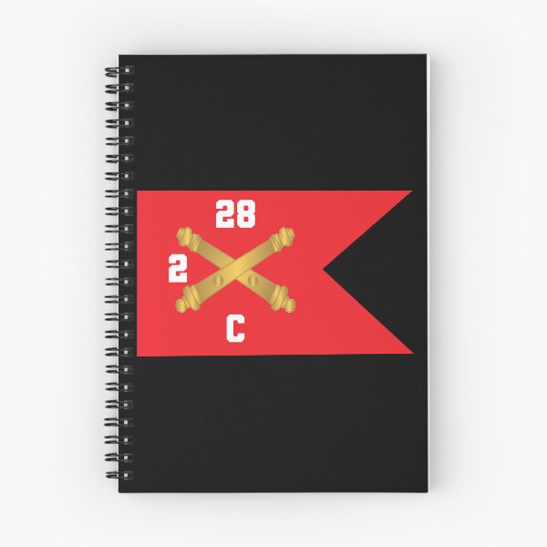 Item preview, Army - C Brty, 2nd Battalion 28th Field Artillery Regiment - Red Wing Guidon X 300 designed and sold by Military Insignia Products.