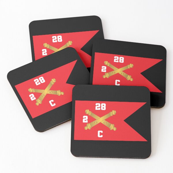 Artikelvorschau, Armee – C Brty, 2. Bataillon, 28. Feldartillerie-Regiment – Red Wing Guidon X 300 entworfen und verkauft von Military Insignia Products.