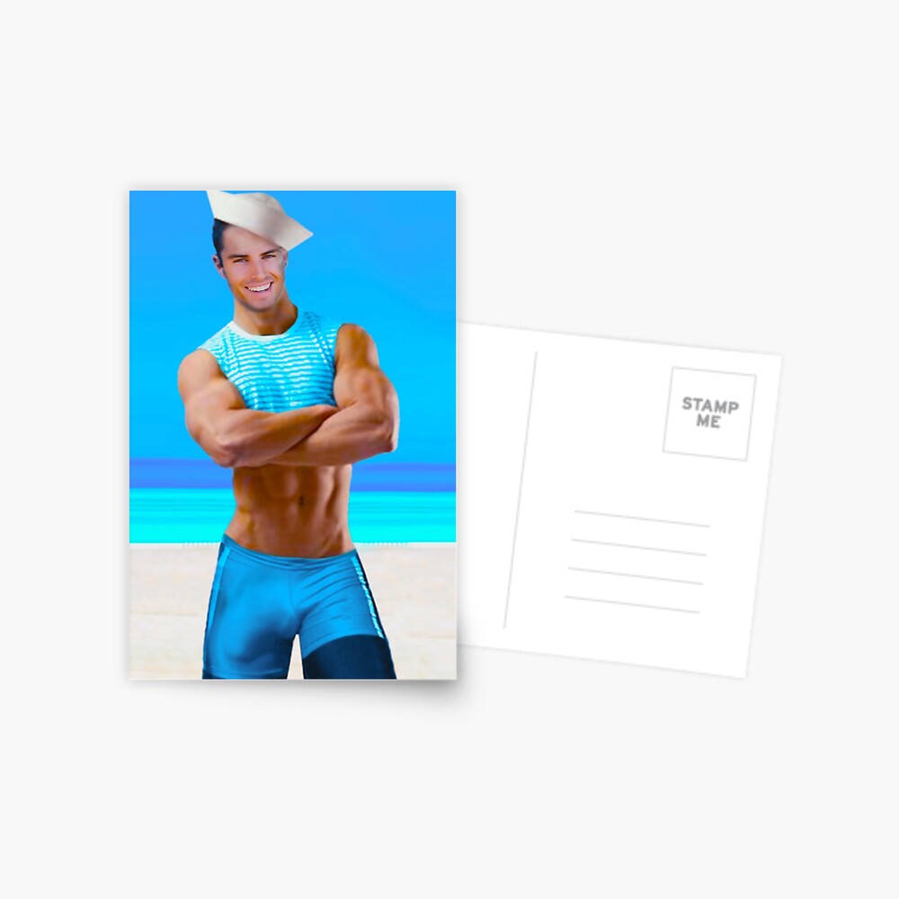 Sexy sailor in provocative outfit Postcard