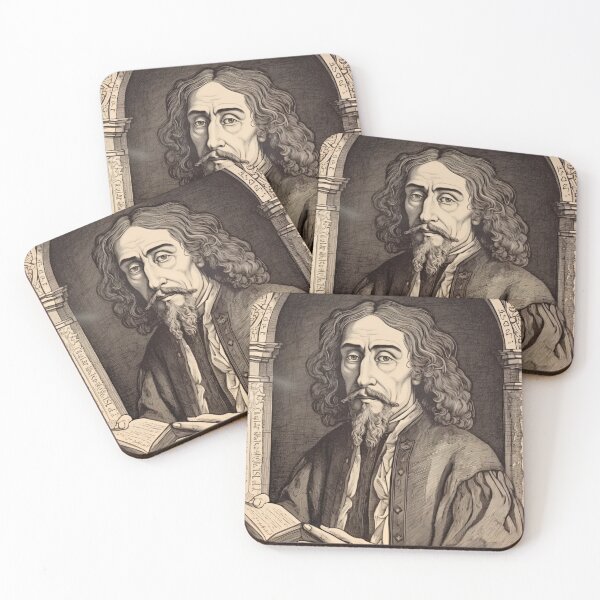 Item preview, Baruch Spinoza drawing designed and sold by ComicsFactory.