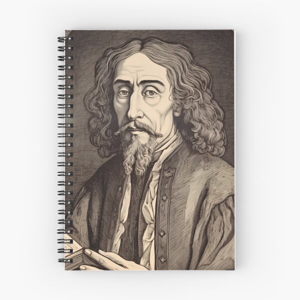 Item preview, Baruch Spinoza drawing designed and sold by ComicsFactory.