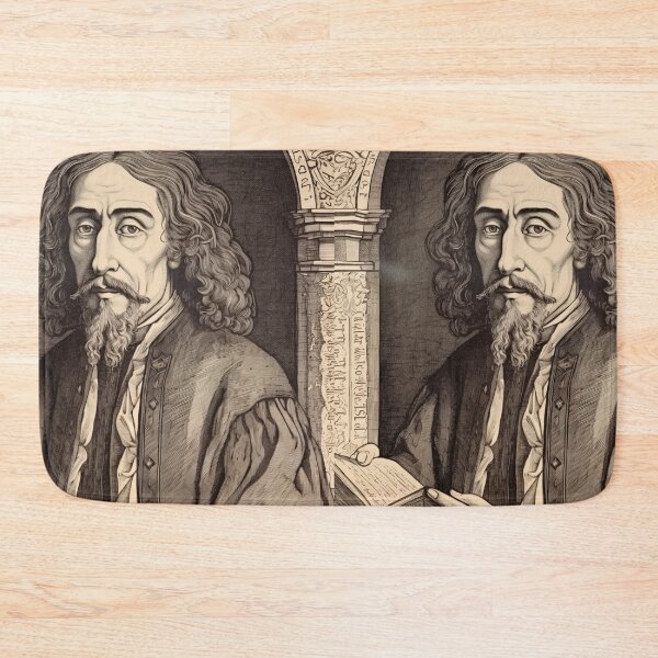 Item preview, Baruch Spinoza drawing designed and sold by ComicsFactory.
