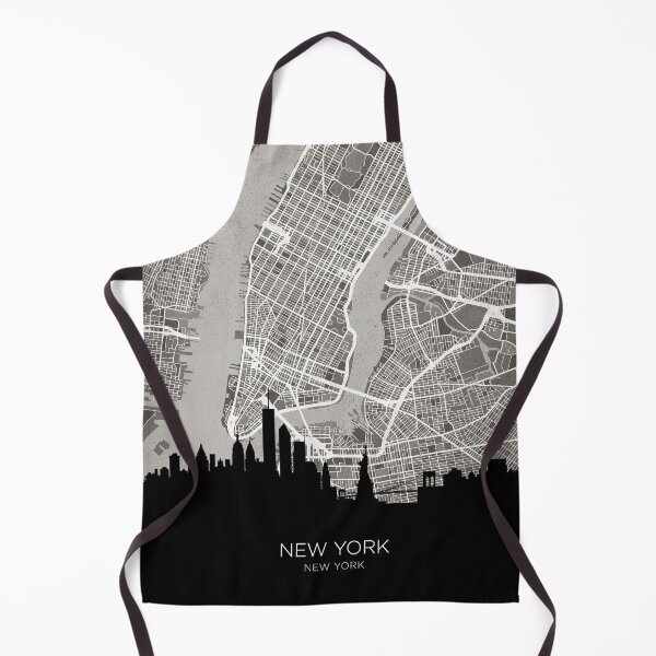 Item preview, New York United States Skyline Map designed and sold by ArtPrints.