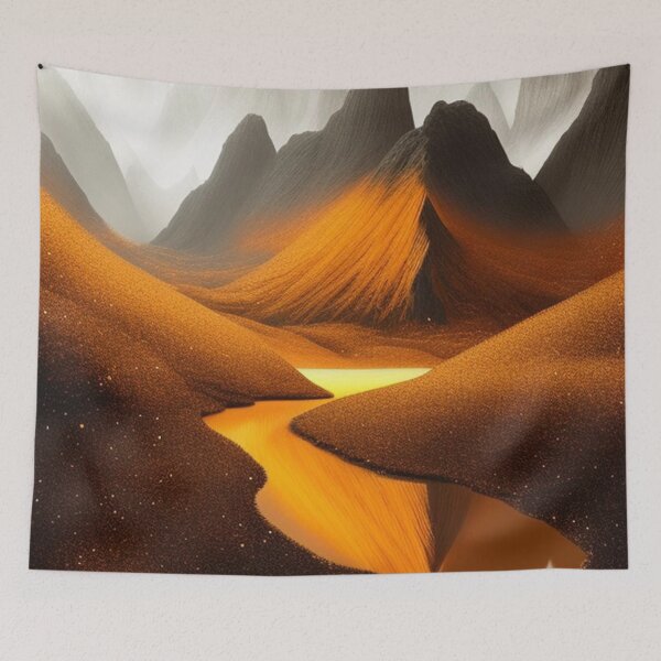 Item preview, Landscape in orange rust  designed and sold by Roxburylane.