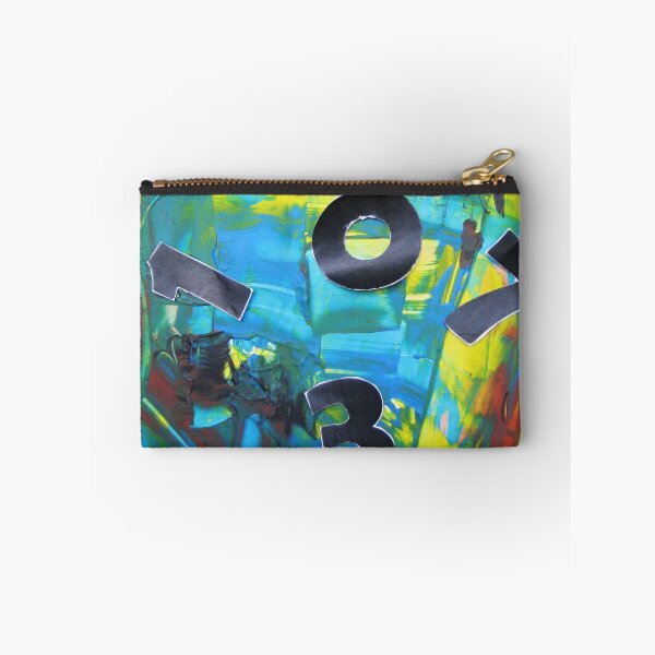 Item preview, Abstract pattern numbers game yellow green black blue turquoise red designed and sold by G-M-Designs.