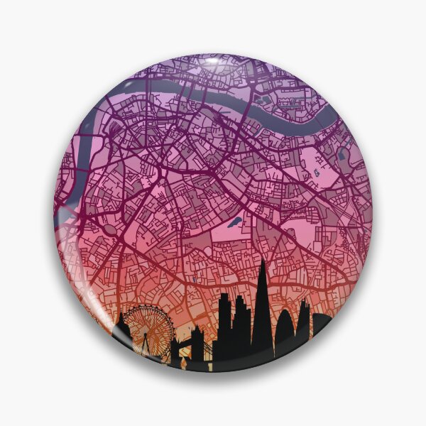 Item preview, London Skyline Map designed and sold by ArtPrints.
