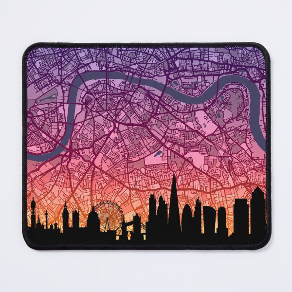 Item preview, London Skyline Map designed and sold by ArtPrints.