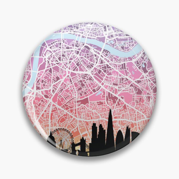 Item preview, London Skyline Map designed and sold by ArtPrints.