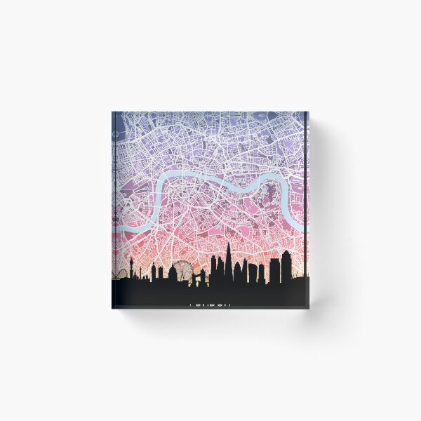 Item preview, London Skyline Map designed and sold by ArtPrints.