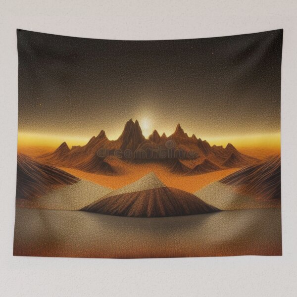 Item preview, Landscape in orange rust  designed and sold by Roxburylane.