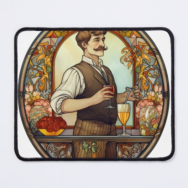 Item preview, Bartender drawing designed and sold by ComicsFactory.