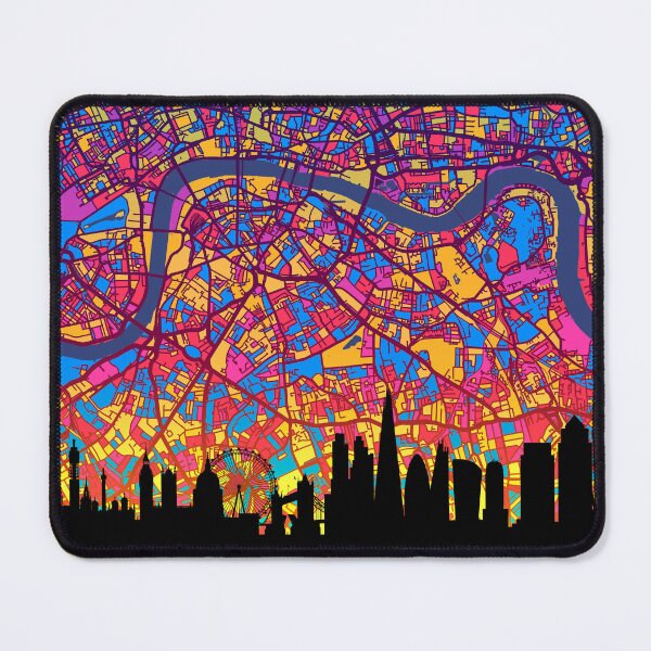 Item preview, London Skyline Map designed and sold by ArtPrints.