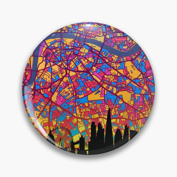 Item preview, London Skyline Map designed and sold by ArtPrints.
