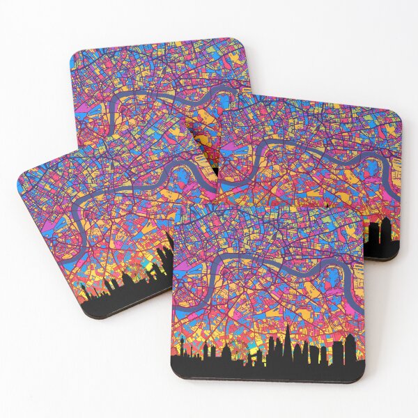Item preview, London Skyline Map designed and sold by ArtPrints.