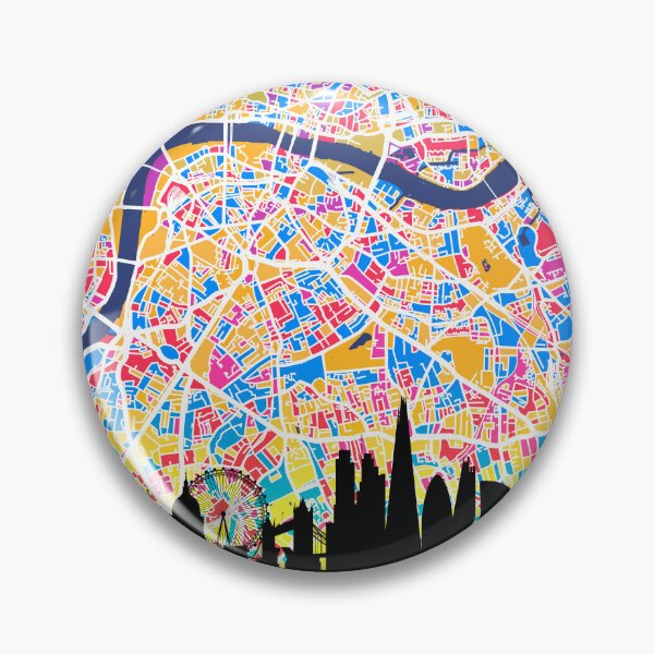 Item preview, London Skyline Map designed and sold by ArtPrints.