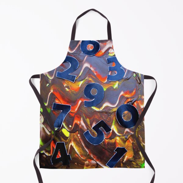 Item preview, Abstract pattern numbers game yellow green black brown orange red designed and sold by G-M-Designs.