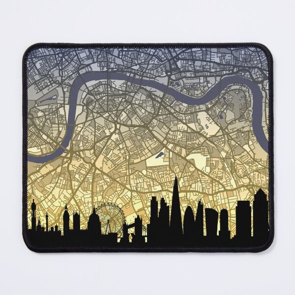 Item preview, London Skyline Map designed and sold by ArtPrints.
